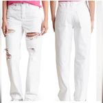 Good American  Good ‘90s Loose Fit Jeans Destroyed Hem White 8 / 29 Photo 3
