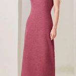 Lantern Sleeve Open Front Coat & Dress. Rose/Red color. Size Medium. Photo 2