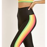Beach Riot Megan Side Stripe High Waist Leggings In Rainbow Colors Size Large Photo 1