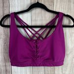 Victoria's Secret On Point Magenta Lace-Up Sports Bra Photo 0