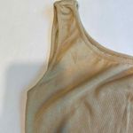 BP . Women's One Shoulder Ruched Ribbed Bodycon Dress - Beige, Small Photo 3