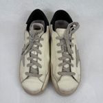 Golden Goose Superstar Sneakers White Leather Low Top Lace Up Shoes Sz 38 US 8 Photo 2