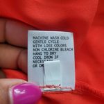 Kenar  Women's Red Sleeveless Sheer Button Down Top Size 1X Photo 5