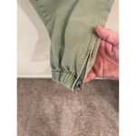 J Jill Green Flat Front Chino Pants Womens Zip Ankle Size 14 Photo 2