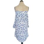 Banana Republic  Womens Dress Sz 4 Floral Off Shoulder Coastal Cowgirl Beach Photo 6