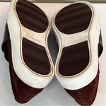 Clarks Somerset Suede Burgundy Grey Loafers Sz 8.5 Photo 6