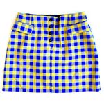Baum Und Pfedgarten Plaid Checkered Mini Skirt Size 12 Purple Photo 5
