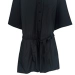 COS  Black Button up Utility Summer Shorts Romper Women’s Size M Photo 3