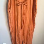 Anthropologie NEW  Corey Lynn Calter Utility linen blend Jumpsuit large Photo 4