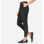 Everlane  Black Japanese Geoweave Zip Hem Dress Casual Pants 10 Photo 4