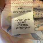 JADE | Melody Tam Colorful Floral 3/4 Sleeve Split Neck Blouse Women’s Size XS Blue Photo 8