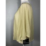 Signature Studio Sheer Gold Metallic Blouse Top M Pullover Tunic Beaded Sequins NYE Party New $48 Photo 5