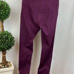 Girlfriend Collective Burgundy Compression Leggings & Crop Top SET Small Photo 3