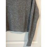 Joseph A  Sweater Womens Medium Heather Gray Collared V Neck Pullover Long Sleeve Photo 4