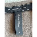 BCBGMAXAZRIA Rosetta Shift Dress Womens Size M Brown Elbow Sleeve Cutout Keyhole Photo 3