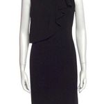 Moschino CHEAP AND CHIC Dress Women Size 6 Black Bateau Neckline Mini Ruffled Photo 0