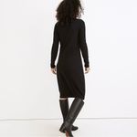 Madewell  Long Sleeve Pocket Tee Dress in Black Size XXS Photo 2