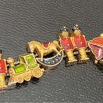 Vintage AVON Nutcracker Train Christmas Theme Slider Bracelet Photo 9