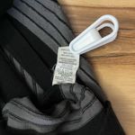 prAna  Sydney Sweater Dress Women’s Sz S Black & Red Striped Back Tie Bell Sleeve Photo 8