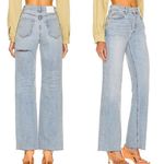 GRLFRND Brooklyn Jeans Size 27 NWT High Rise Straight Crystal Cove Cotton Blend Photo 1