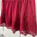 Hollister Dark Red Maroon Lace Overlay Swingy Mini Skirt Size M Photo 1