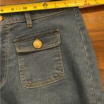 Jason Wu  Stretch Wide Leg Jeans Size 6 Gold Buttons New Without Tags Photo 5