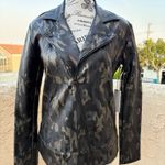 Koral Activewear Specter metallic camo-print vegan leather moto jacket small NWT Photo 5