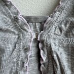 Urban Outfitters NWT  Lettuce Trim Gray Clasp Front Bralette Cami Size Medium Photo 2