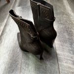 DONALD J. PLINER Vegas Brown Leather Studded Heeled Boots Size 7 Photo 4