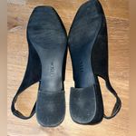 Anne Klein  Slingback flats Square toe black 8.5 suede Photo 4