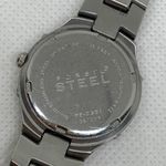 Fossil steel women date watch solid stainless steel 25mm round case 8” running Photo 6