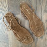 Loeffler Randall NWT  Eleanor Strappy Flat Suede Sandals in Cacao Brown Size 9 US Photo 5