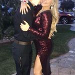 Windsor Braelynn Formal Sequin Burgundy Dress Photo 2