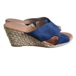 Tommy Bahama  Sandals Womens Size US 8‎ Navy Espadrille Cross Strap Coastal Chic Photo 4
