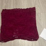 Burgundy Lace Tube Top Red Size M Photo 2