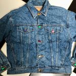 The Limited Vintage 90s  Jewel Buttons Denim Jean Jacket Jewel Tone Bejeweled szM Photo 1