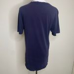 Baldwin KCUS Navy Blue V Neck T Shirt Distressed Tropical Sz Medium Photo 1