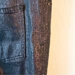 Old Navy  Metallic Sparkly High-Waisted Shine OG Loose Straight Leg Jeans Black 8 Photo 7