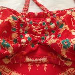 Athleta | Martina Bandeau Red Boho Tankini Top Photo 3