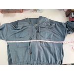 Soft Surroundings  Blue Casual Drawstring Hoodie Dress‎ Size Small Photo 5