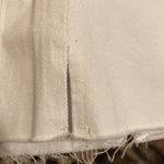 ZARA  Shorts White Jean Shorts Women’s Size 12 Distressed Edging Side Slit Shorts Photo 7