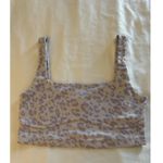 Forever 21 Purple Crop Top Lavender Cheetah Leopard Women's Medium Sports Bra Photo 0