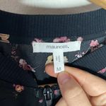 Maurice's black chiffon floral print bomber jacket size M Photo 9