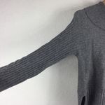 Anthropologie Moth Grey Ribbed Cowl Neck Oversized Cozy Knit Sweater Small Photo 10