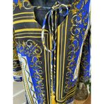 Violet Sky Women's M Bathing Suit Beach Cover Blue and Yellow Funky Patterns Size M Photo 3