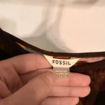 Fossil FINAL
PRICE  Brown Mesh Geometric Printed Dress Photo 6