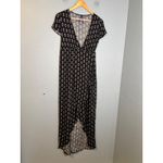 Seraphine Maternity Black Diamond Print Wrap Maxi Dress Size 2 Photo 1