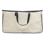 Santa Barbara Design Co Tote Canvas & Leather Sleepover Double Handled Tote Bag Black Photo 1