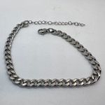 Cuban Silver Chain Stainless Steel Bracelet Photo 1