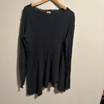 Free People  Care Full Swing Asymmetrical Tunic - Black- Size Large Photo 2